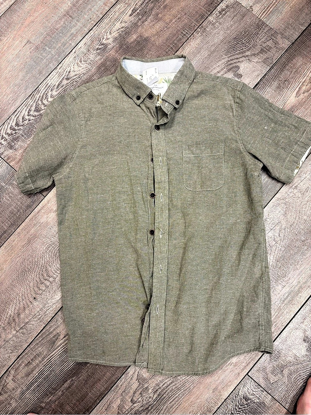 Rue Saint-Patrick Kids Green Short Sleeve Shirt Size 12
